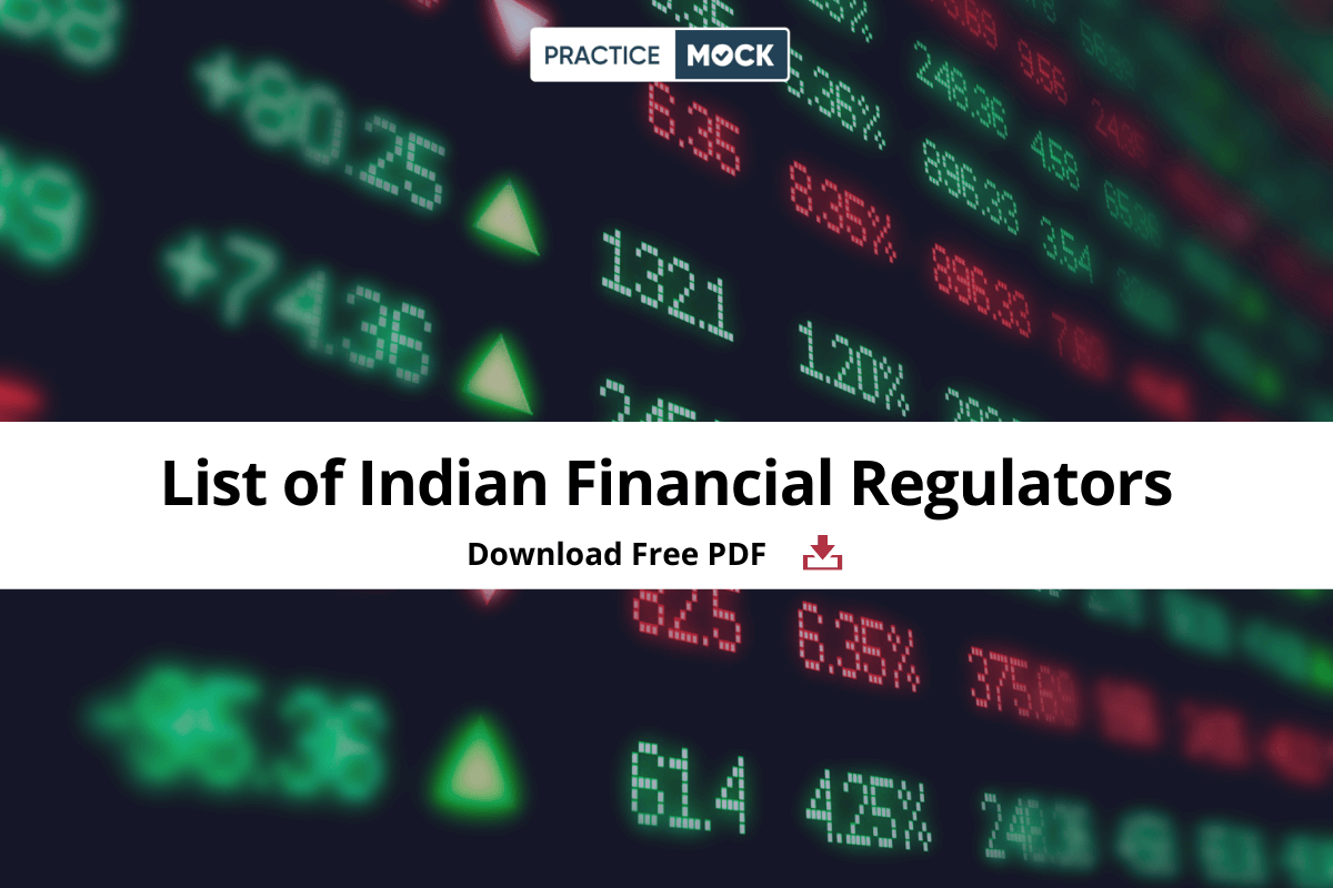 List of Indian Financial Regulators Download Free PDF PracticeMock Blog
