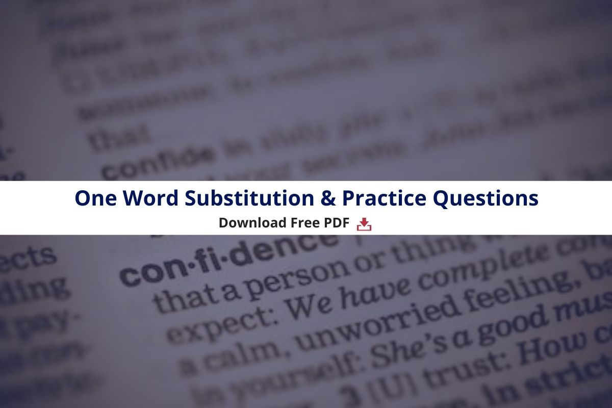 One word substitution PDF