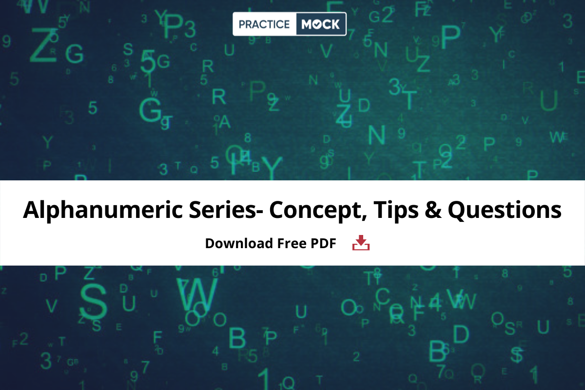 Alphanumeric Series Free PDF- Tips & New Type Questions