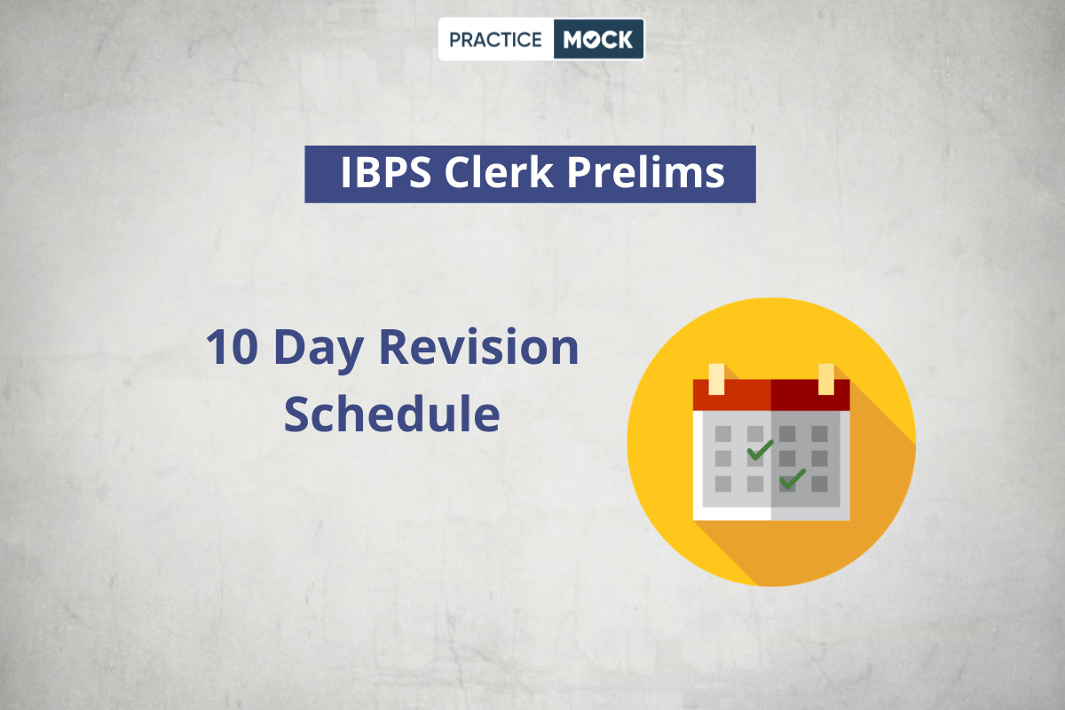 IBPS Clerk Prelims Revision Plan