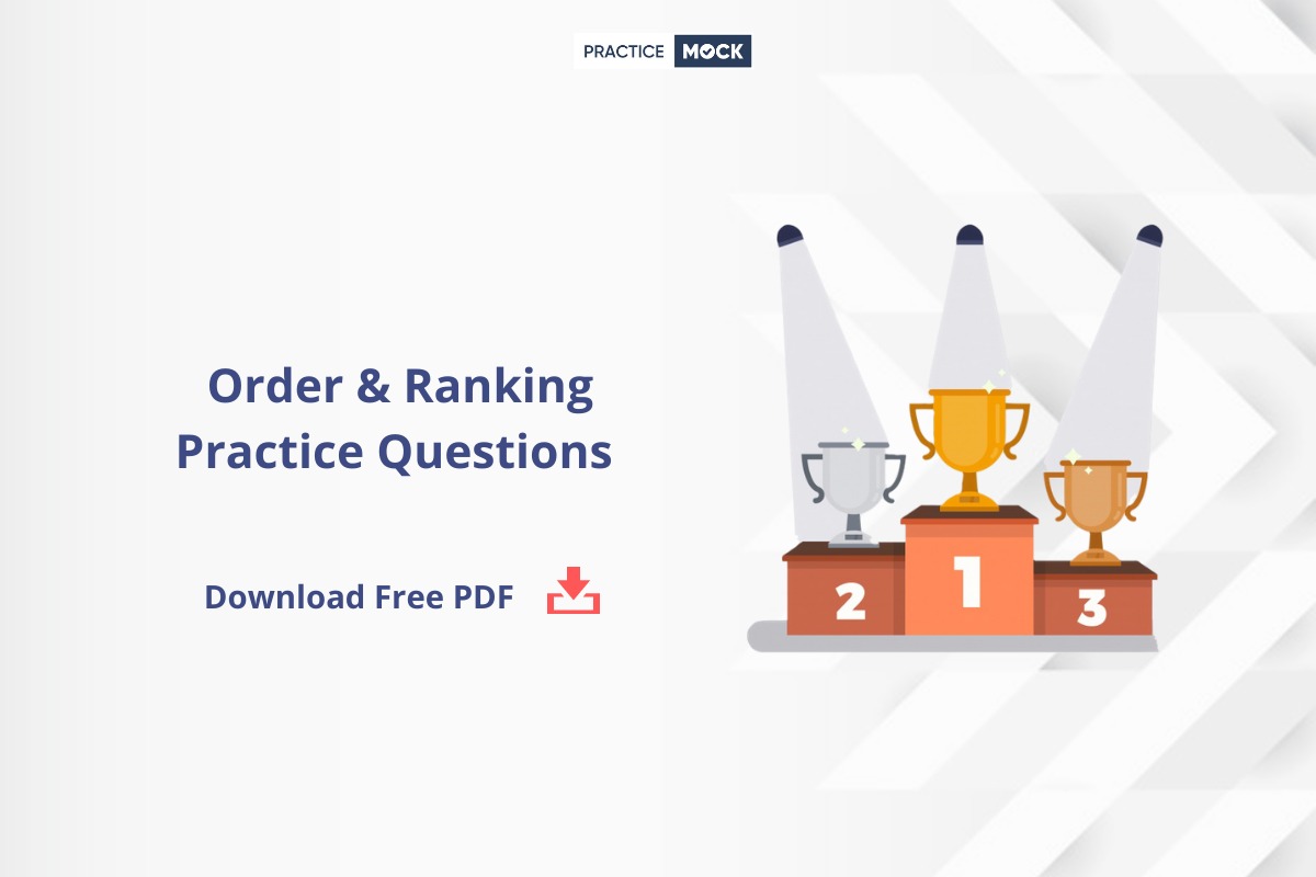 Order & Ranking Practice Questions