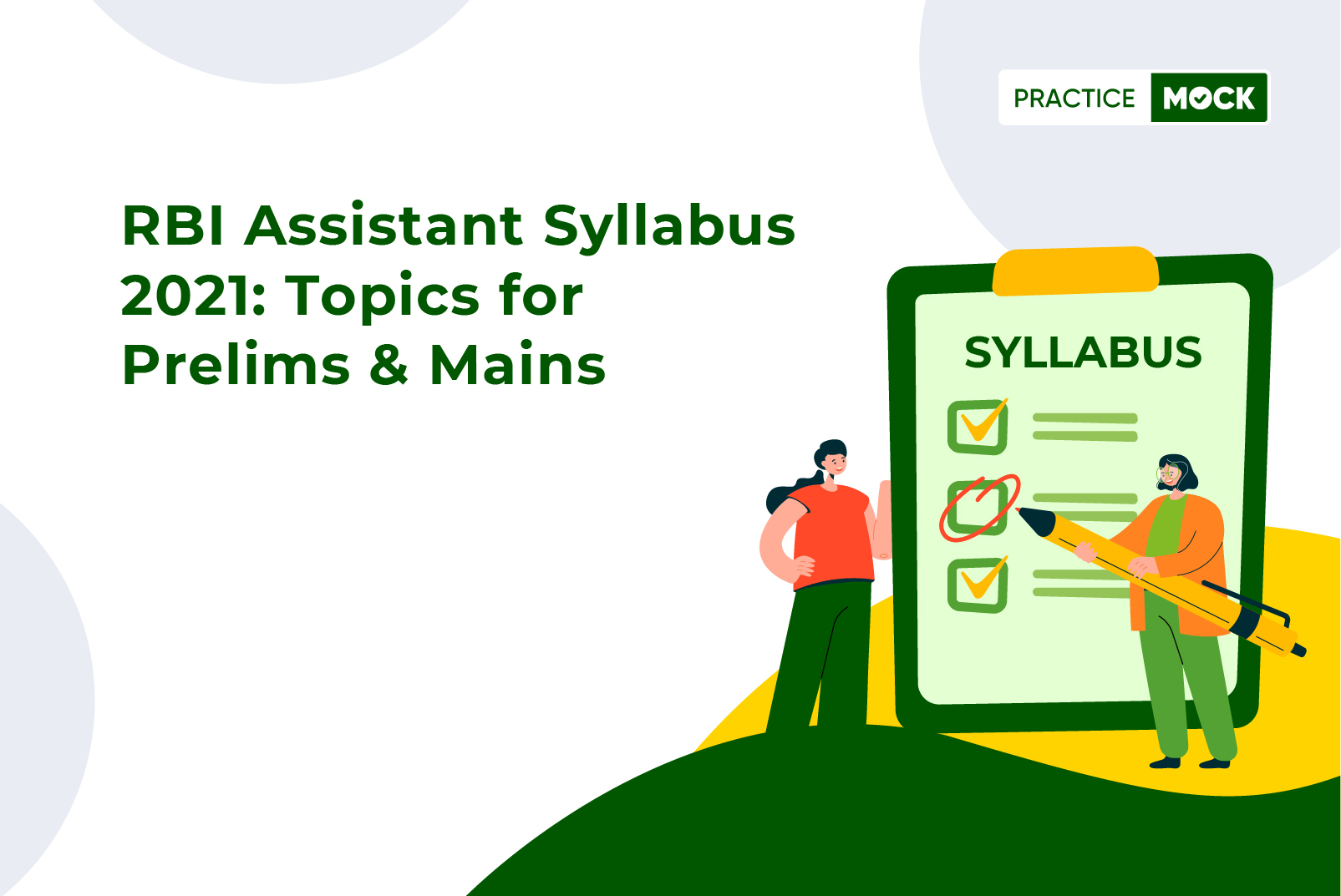 RBI Assistant Syllabus 2021 - Topics for Prelims & Mains