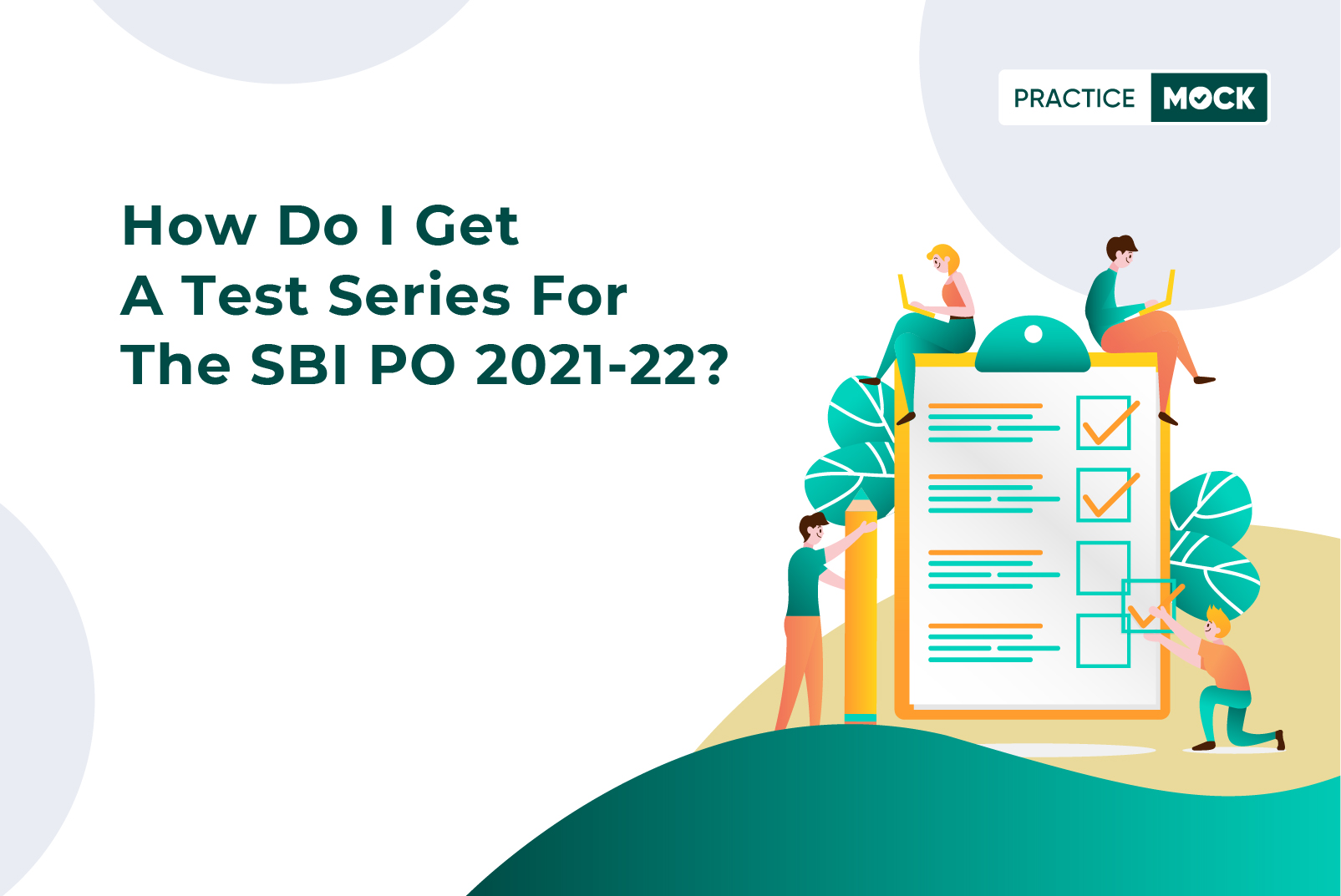 How do I get a test series for SBI PO 2021-22?