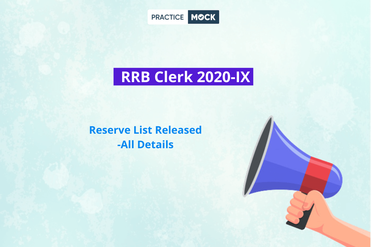 RRB Clerk X Reserve List 2021- Reserve List Released