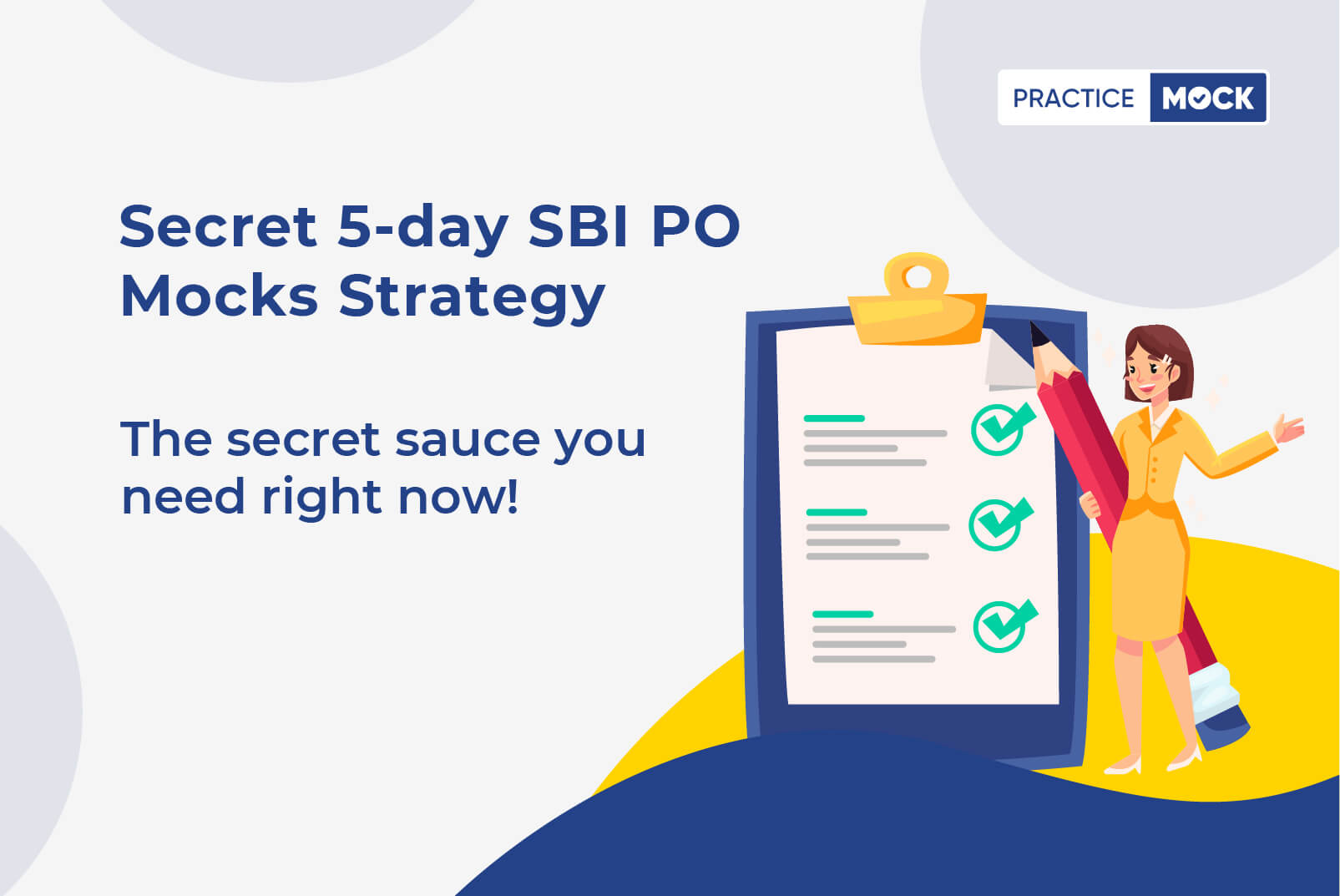 Secret 5-day SBI PO Mocks Strategy