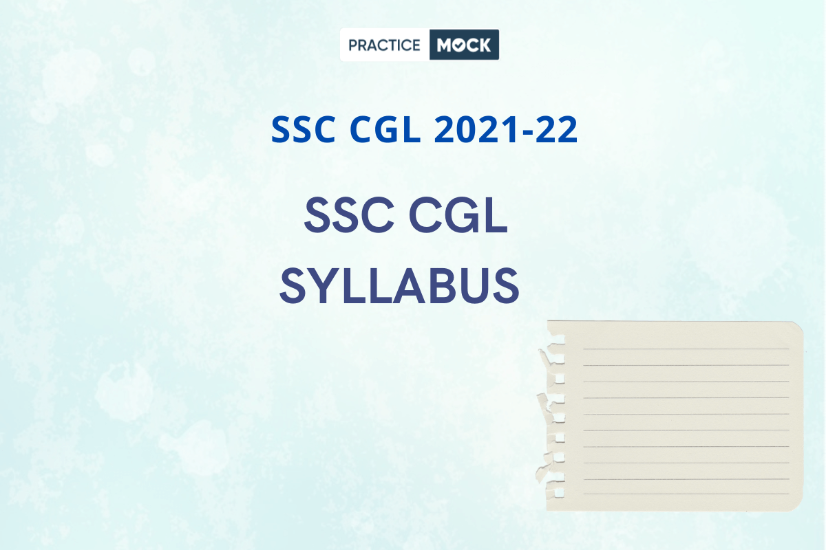 SSC CGL Syllabus 2021 22 Tier 1 PracticeMock