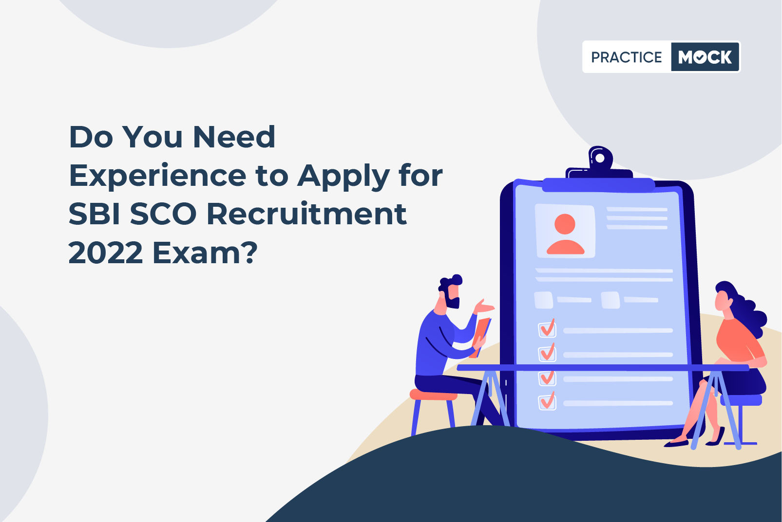 Is work experience necessary for the SBI SCO exam