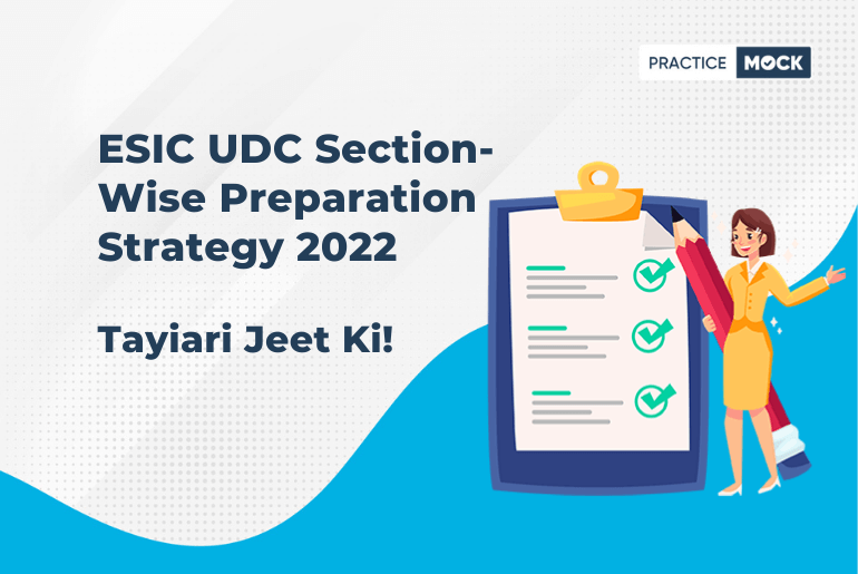 ESIC UDC Section-Wise preparation strategy 2022