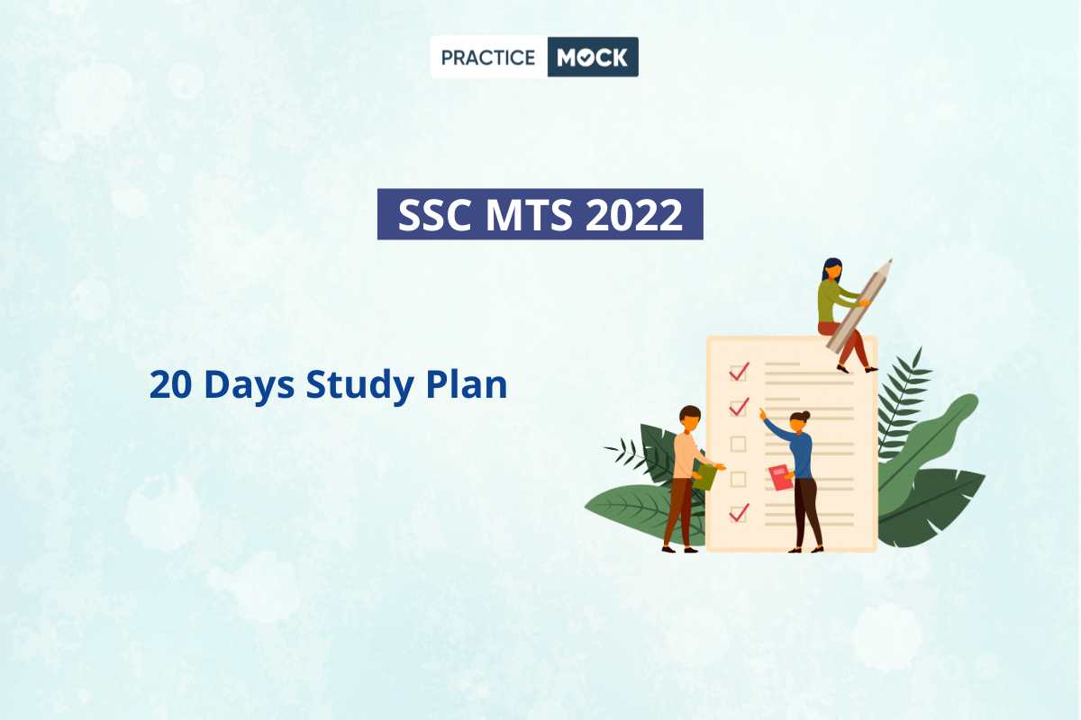SSC MTS 2022 Study Plan -20 Days