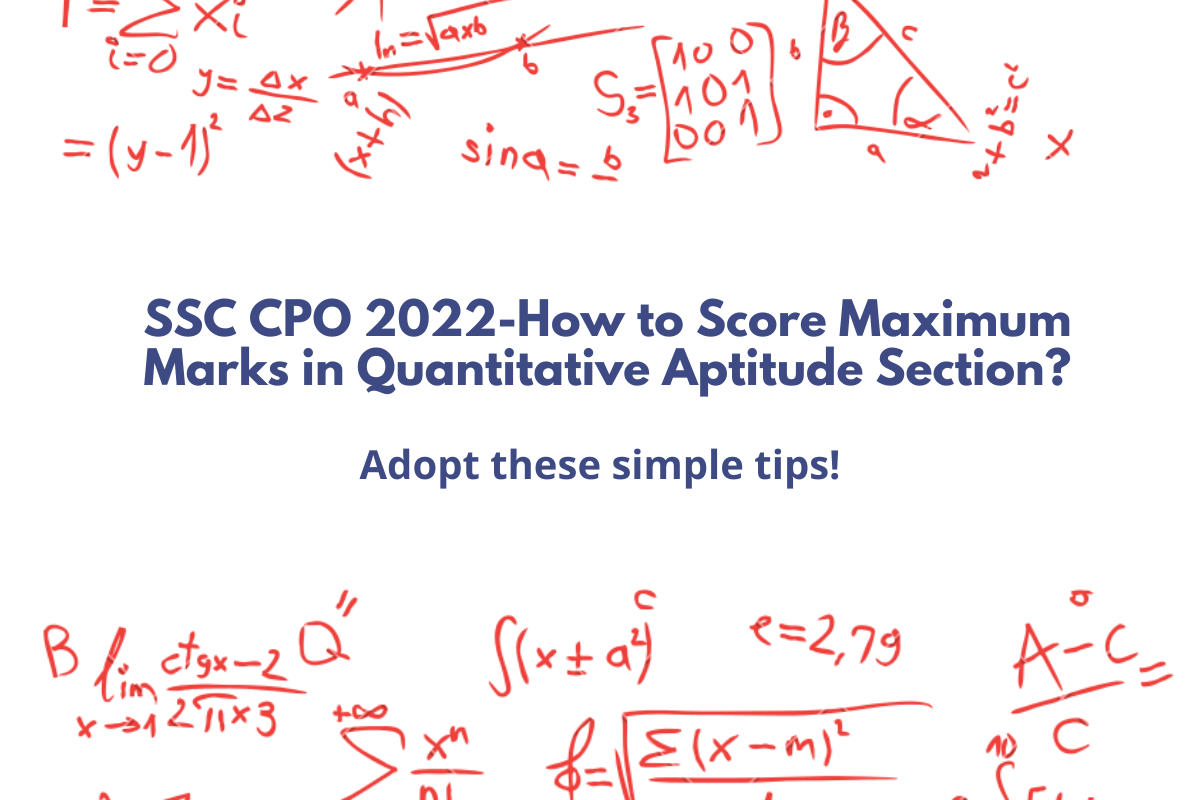 SSC CPO 2022-Quantitative Aptitude Strategy