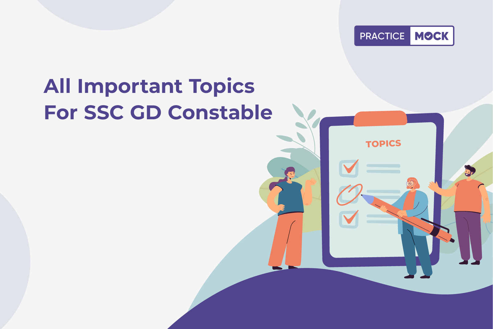 All Important Topics For SSC GD Constable PracticeMock