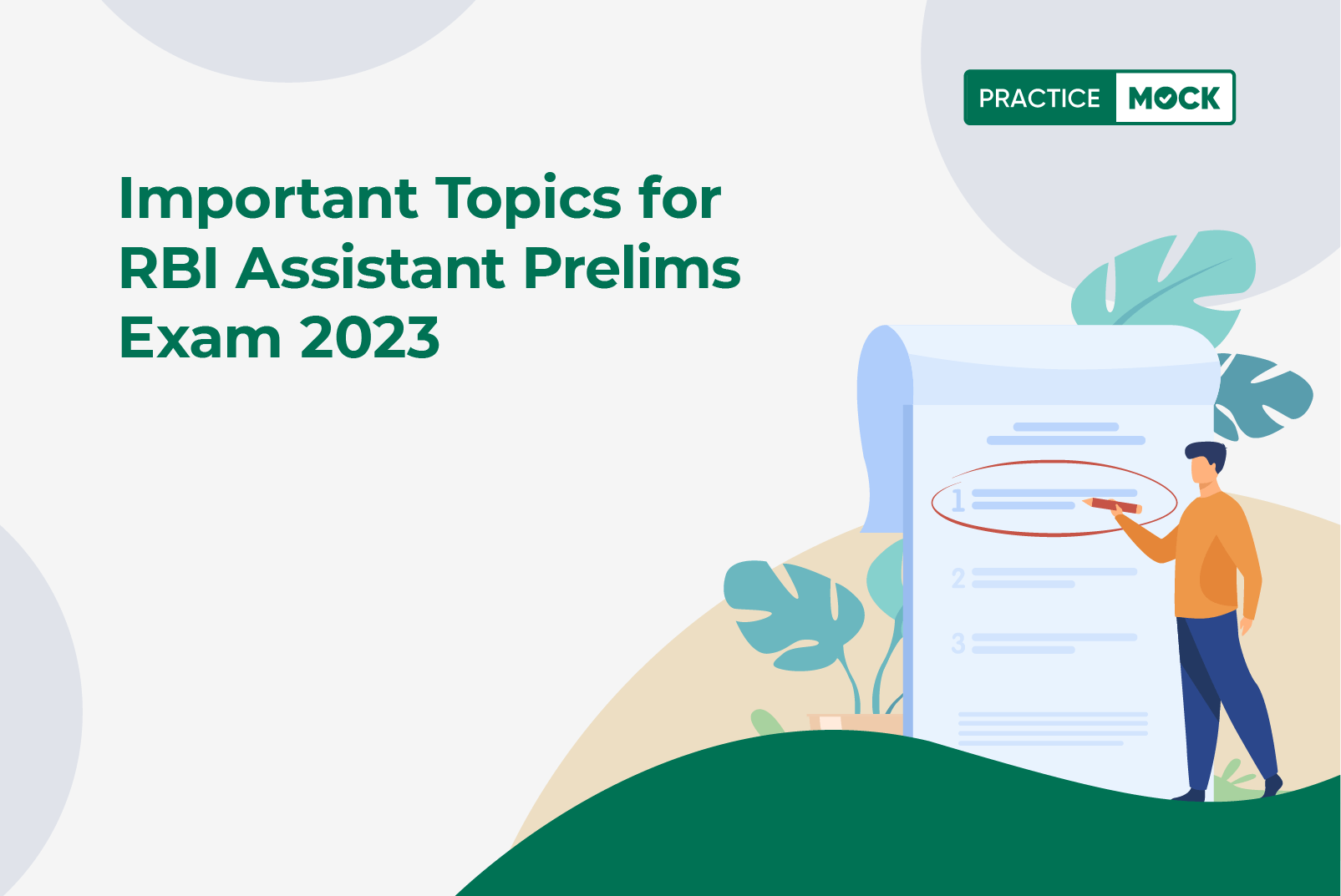 Important Topics for RBI Assistant Prelims 2023 Exam