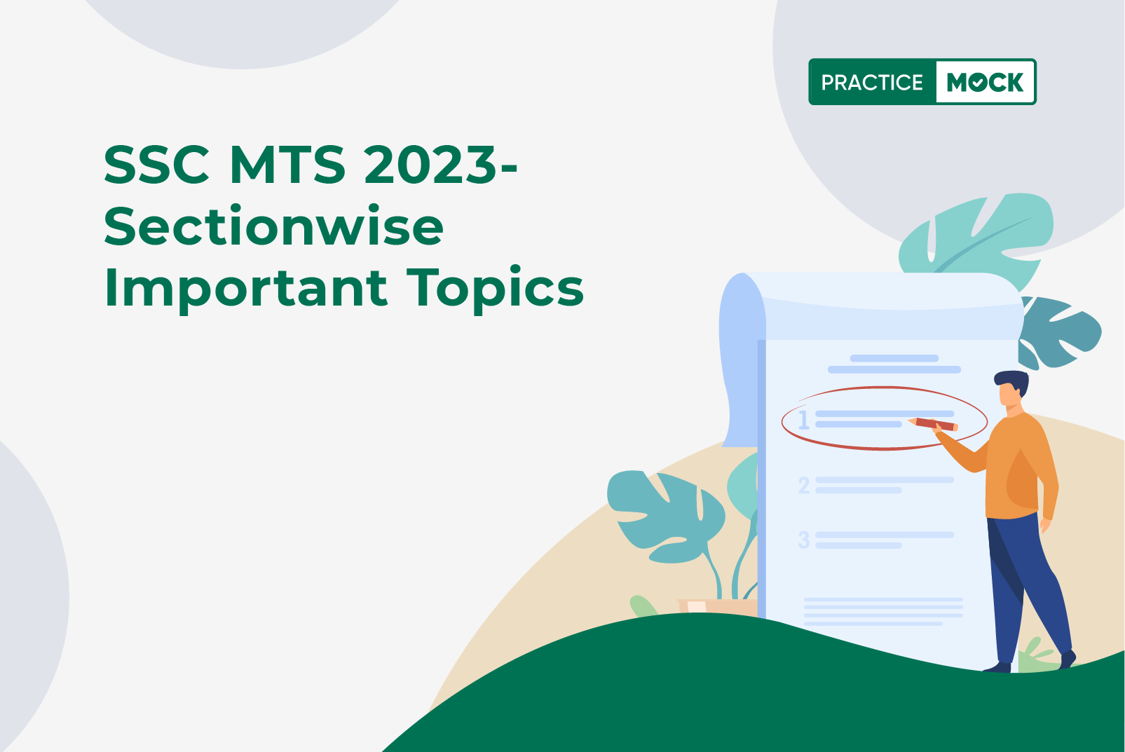 SSC MTS 2023-Most Important Topics to Cover