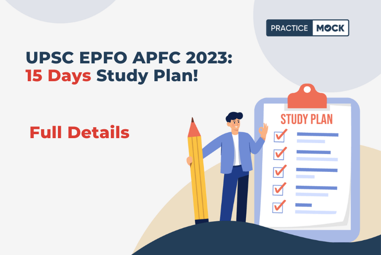 UPSC EPFO APFC15 Days Study Plan!