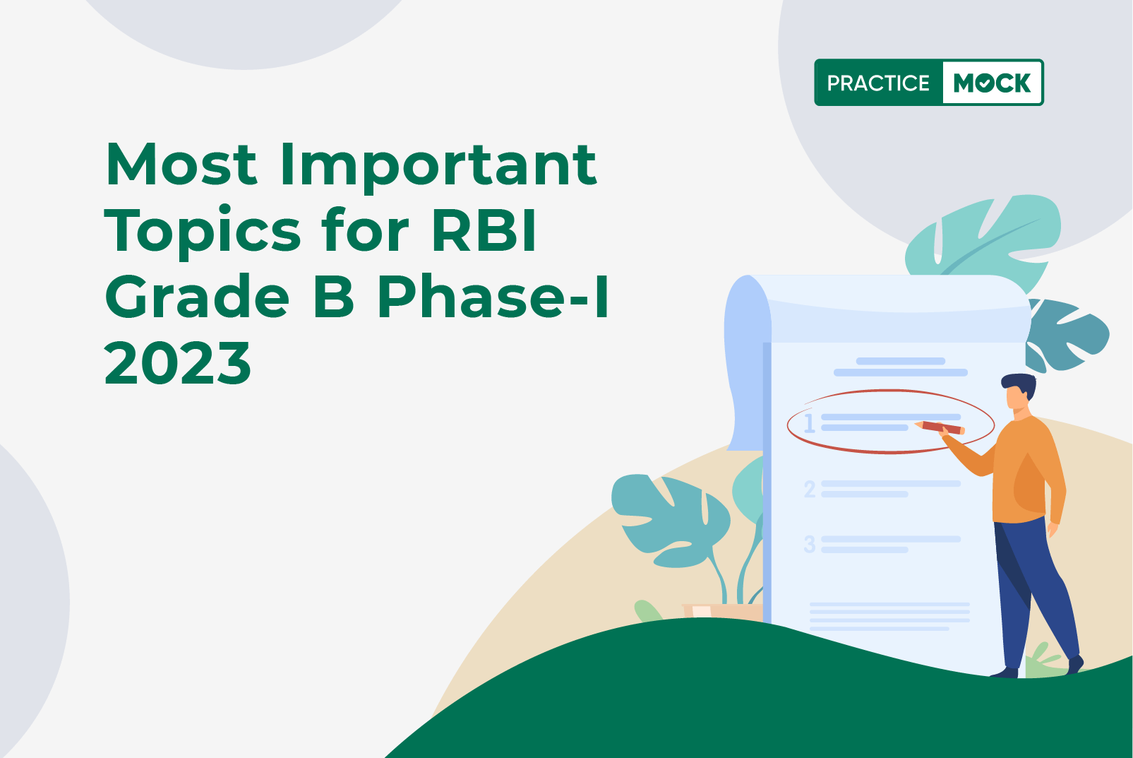 Most Important Topics for RBI Grade B Phase 1 2023