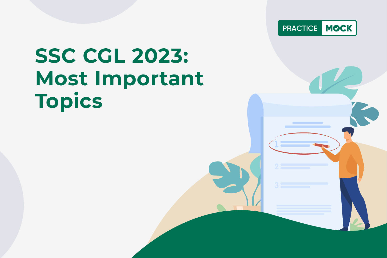 SSC CGL 2023 Most Important Topics PracticeMock
