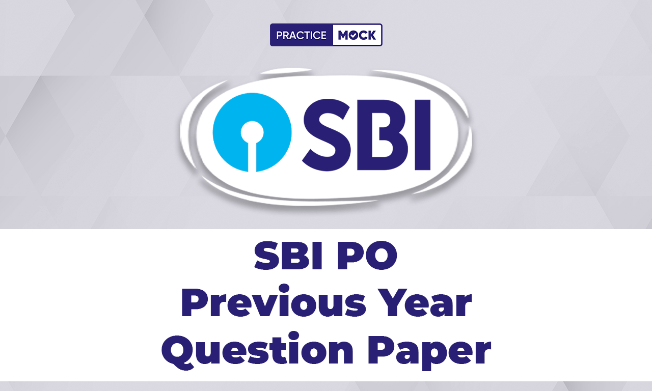 SBI PO Previous Year Question paper