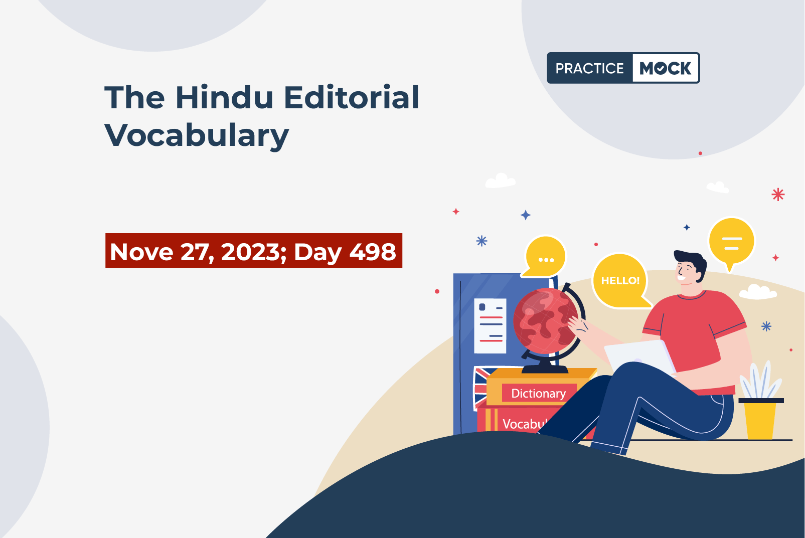 VOCABULARY FROM HINDU EDITORIAL 1 (HINDI MEANING IN DESCRIPTION