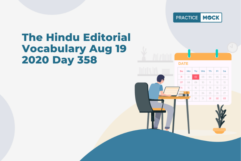 The Hindu Editorial Vocabulary Aug 19 2020 Day 358