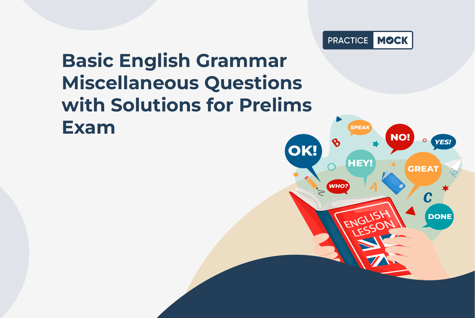 Basic English Grammar Miscellaneous Questions with Solutions for Prelims Exam