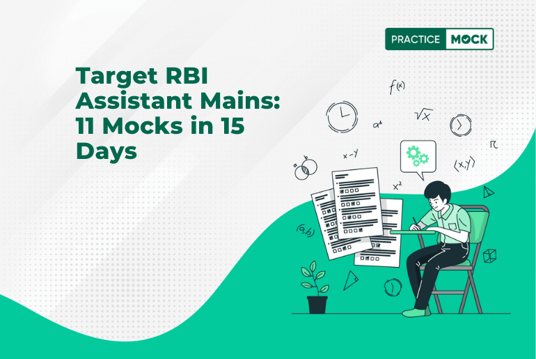Target RBI Assistant Mains 11 Mocks in 15 Days