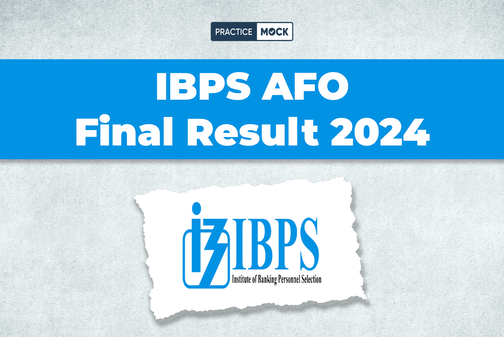 IBPS AFO Final Result 2024