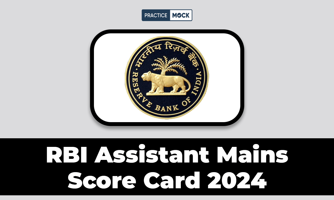 RBI Assistant Mains Score Card 2024