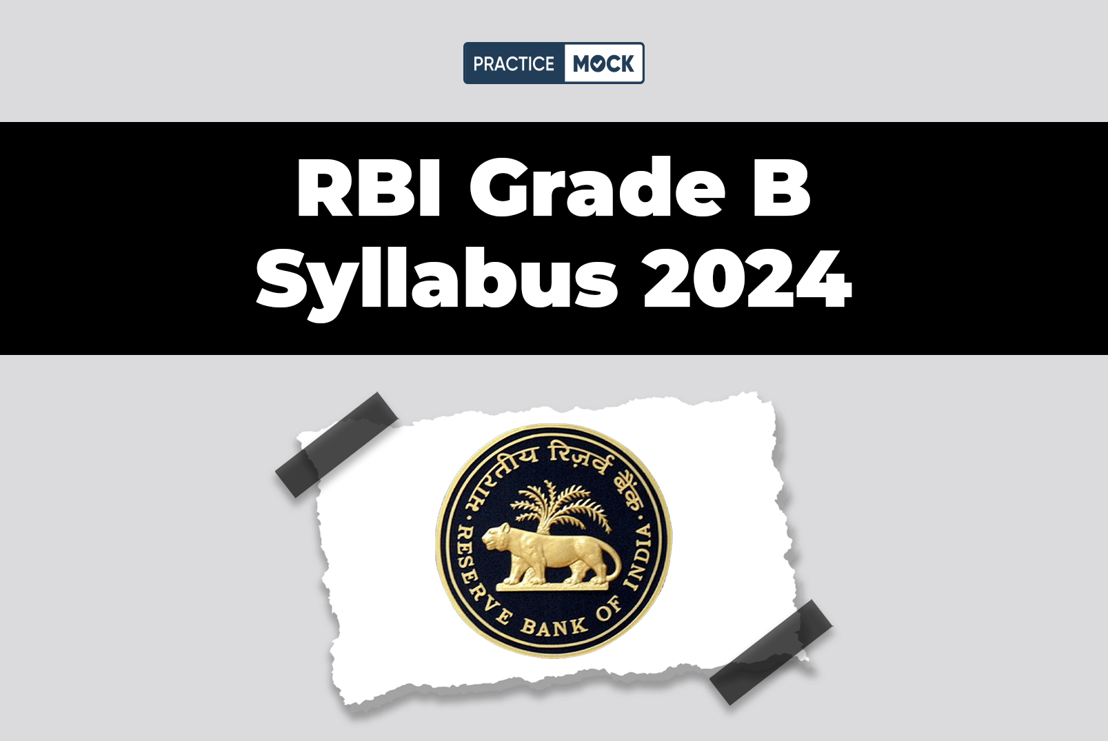 RBI Grade B Syllabus 2024