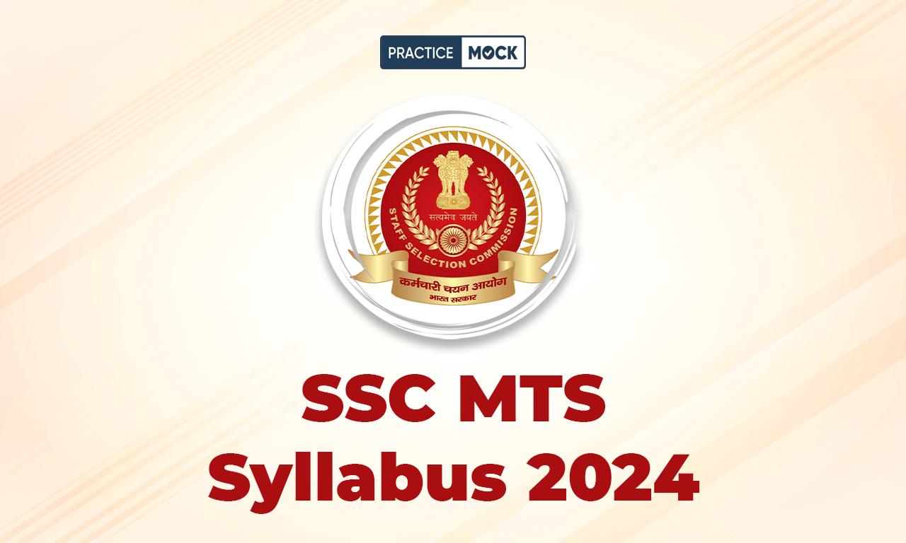 SSC MTS Syllabus 2024