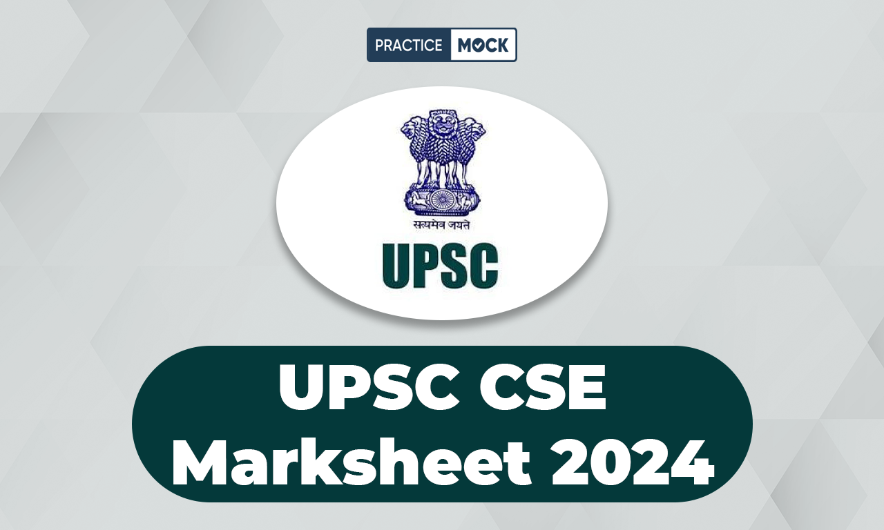 UPSC CSE Marksheet 2024