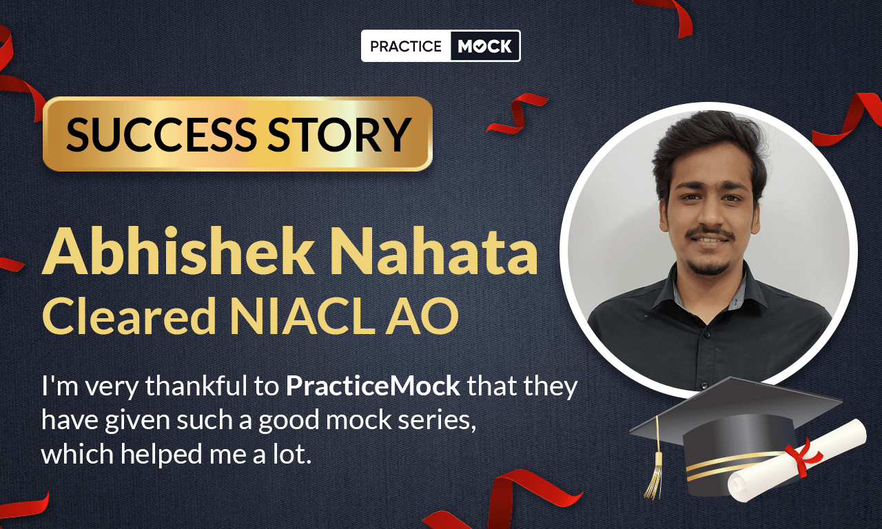 Success Story of Abhishek Nahata Cleared NIACL AO