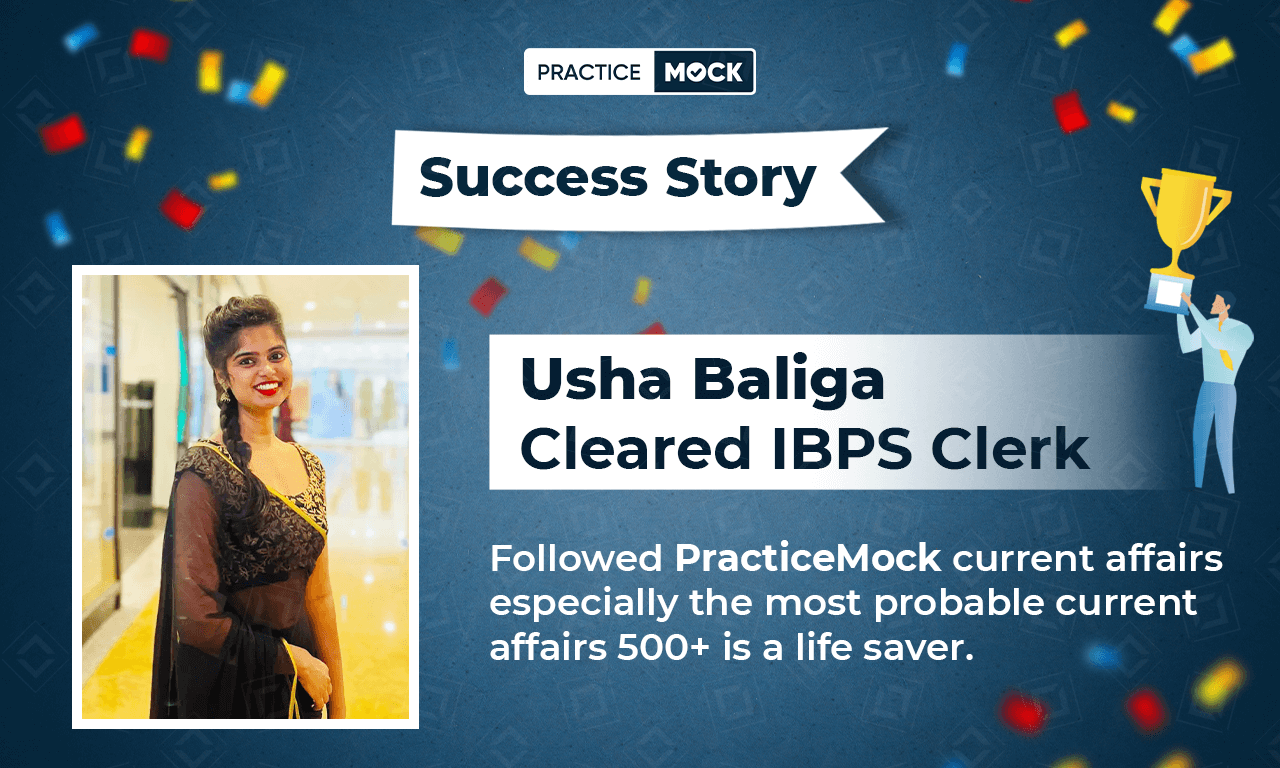 Success Story of Usha Baliga Cleared IBPS Clerk