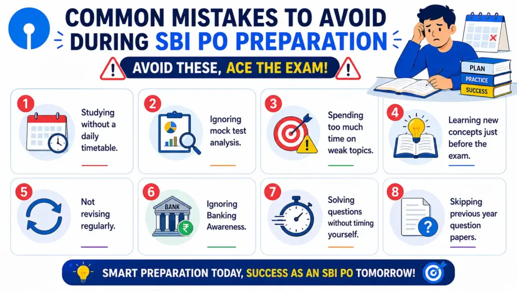 Common Mistakes to Avoid During SBI PO Preparation