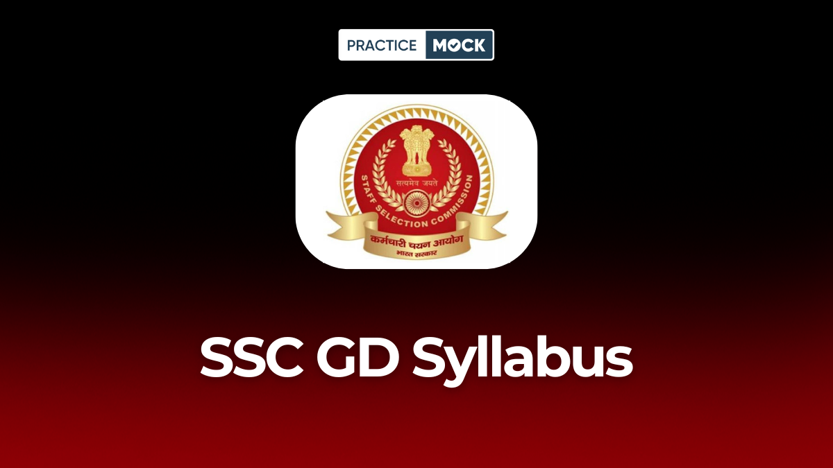 SSC GD Syllabus 2026