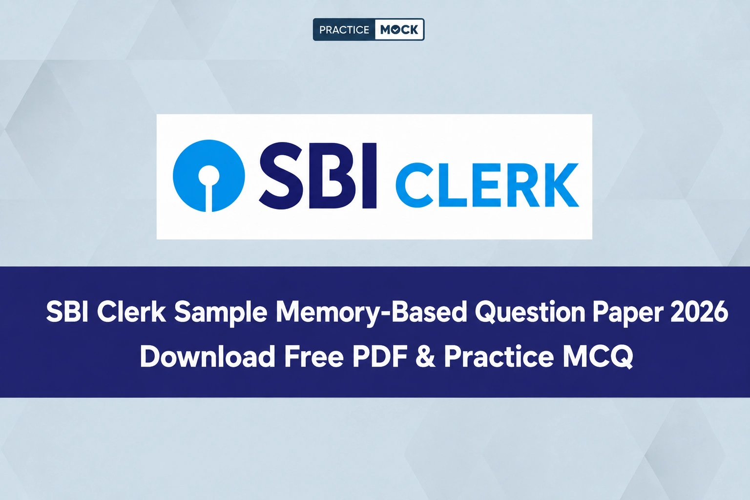 sbi clerk memory based question paper