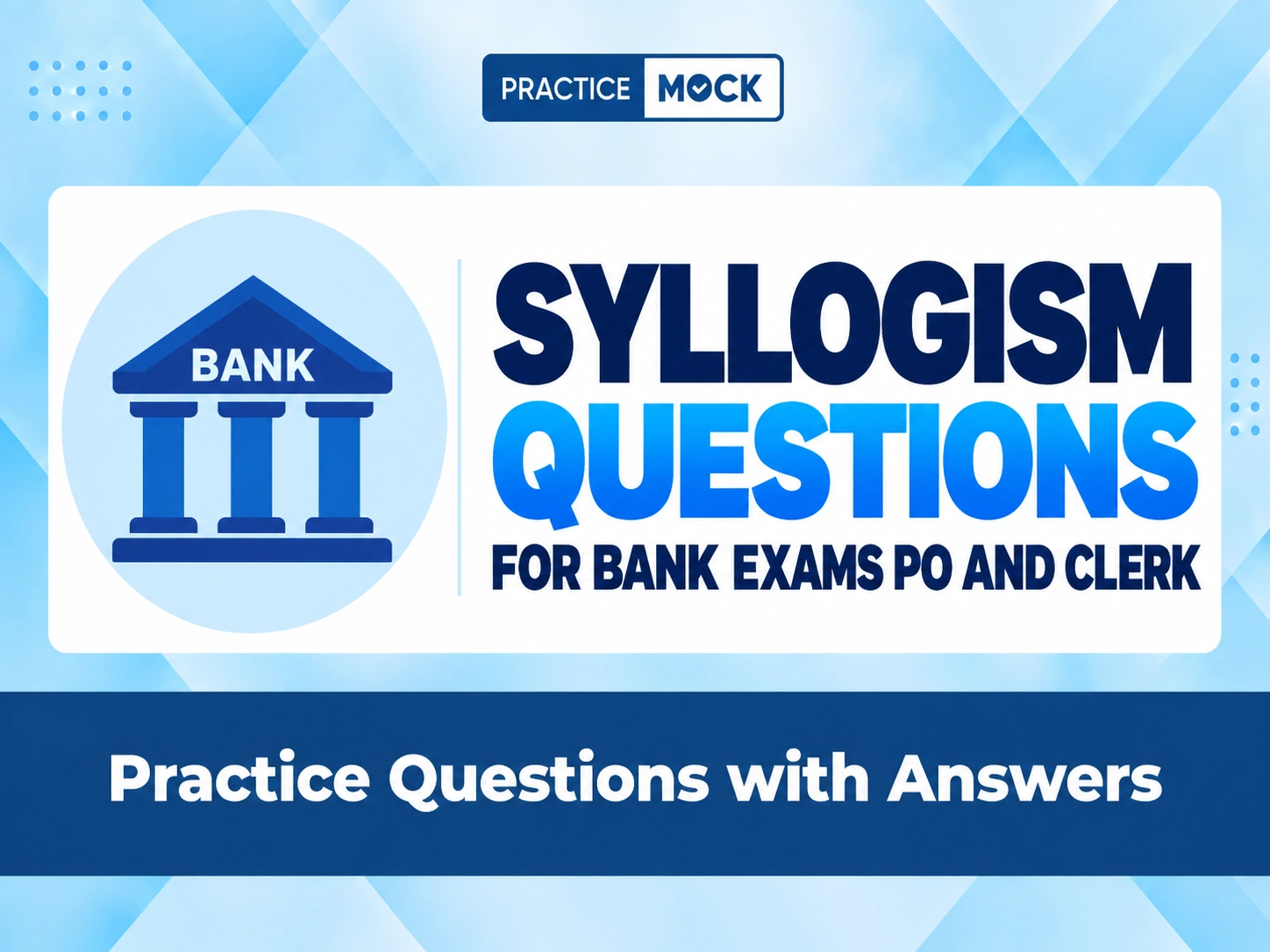 syllogism questions for bank exams