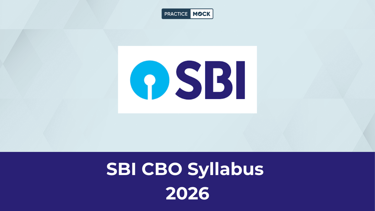 SBI CBO Syllabus 2026