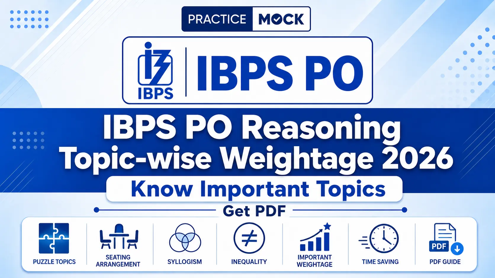 ibps po reasoning topic wise weightage