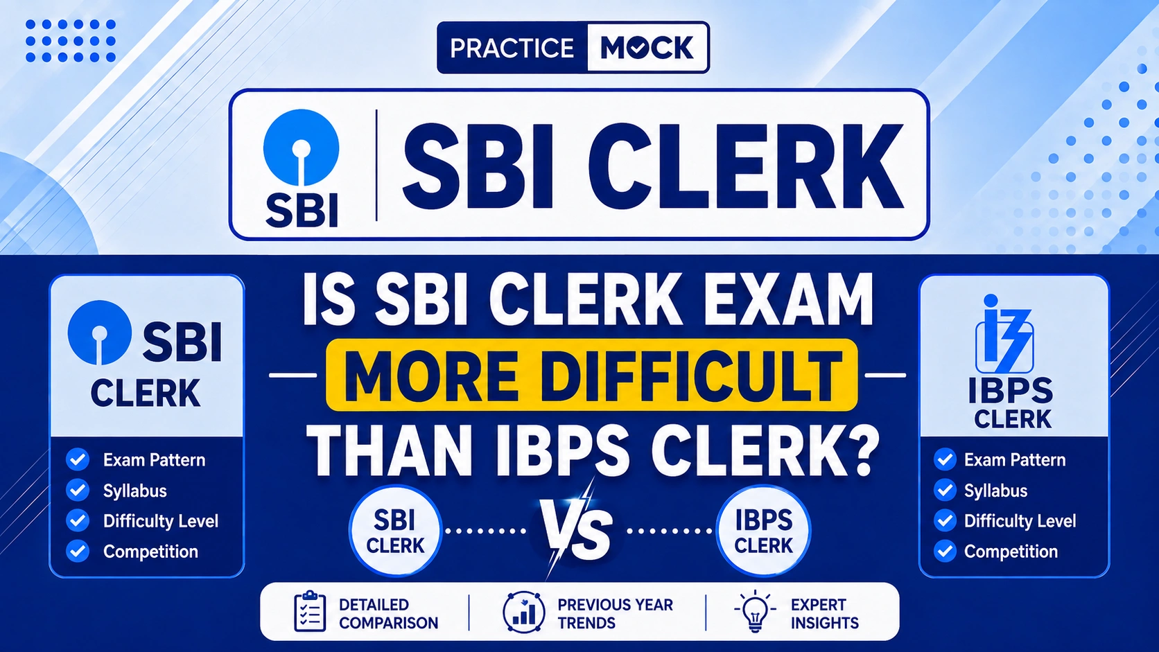 is sbi clerk more difficult than ibps clerk