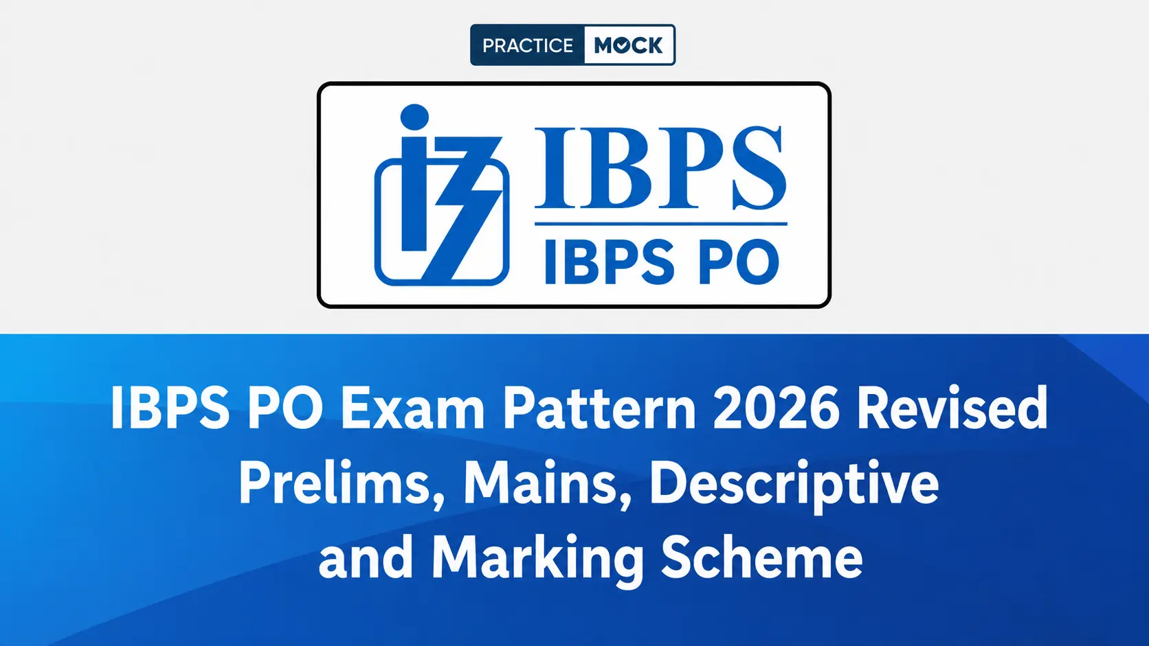 ibps po exam pattern