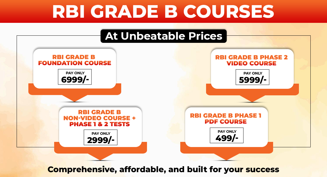 RBI Grade B Courses.