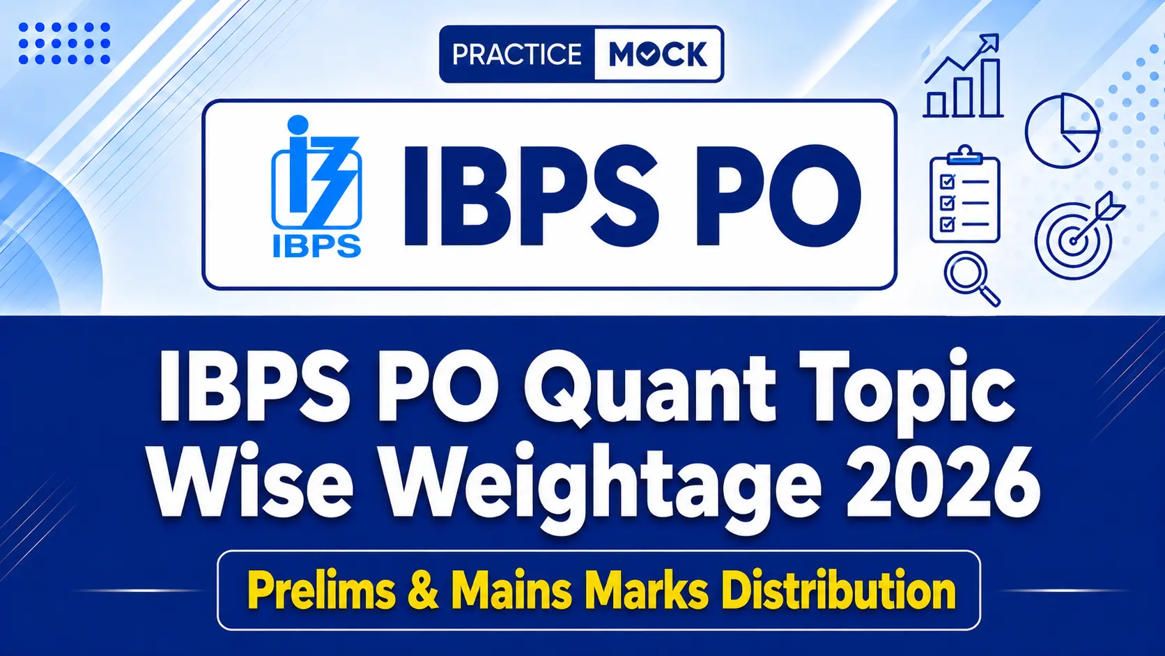 ibps po quant topic wise weightage