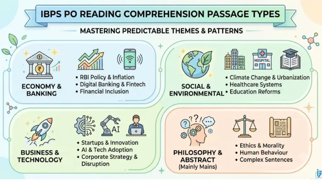 Types of Passages Asked in IBPS PO Reading Comprehension