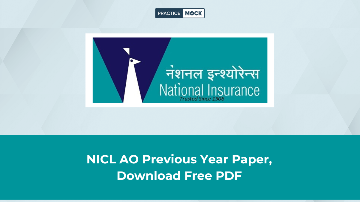 NICL AO Previous Year Paper, Download Free PDF