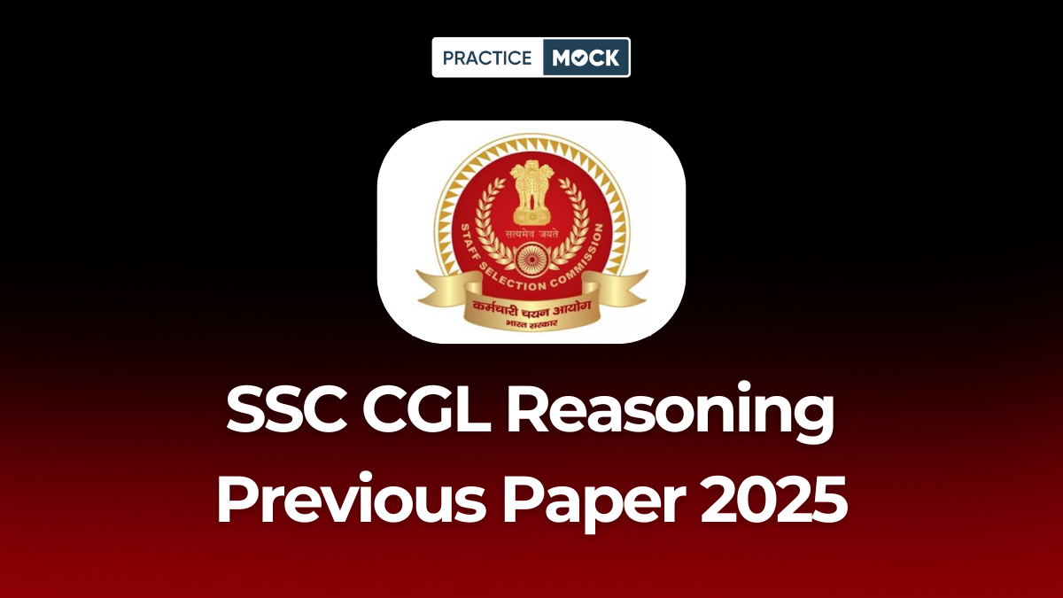 SSC CGL Reasoning Previous Paper 2025