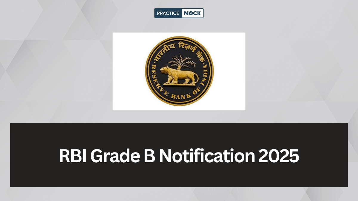 RBI Grade B Notification 2025