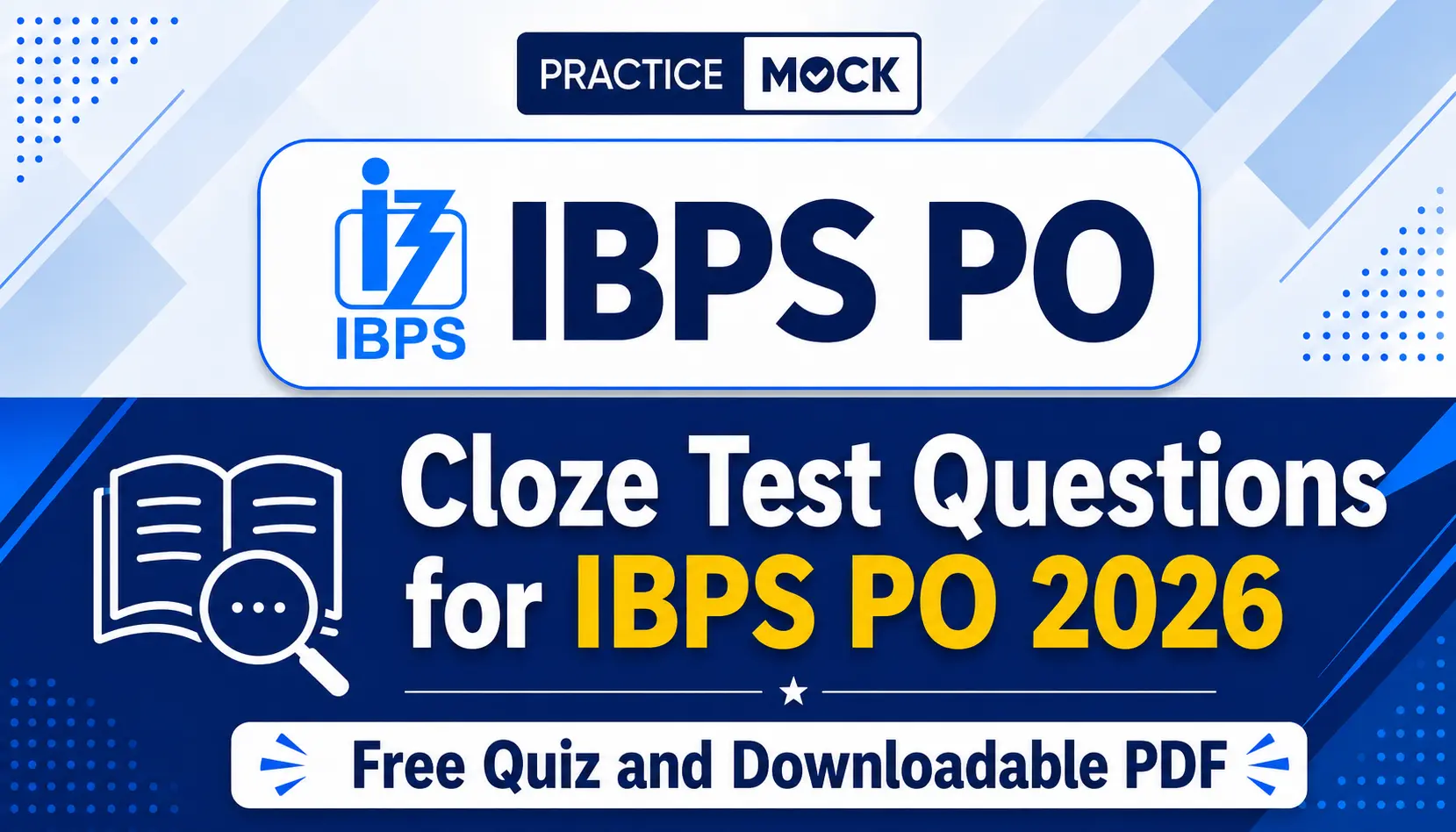cloze test questions for ibps po