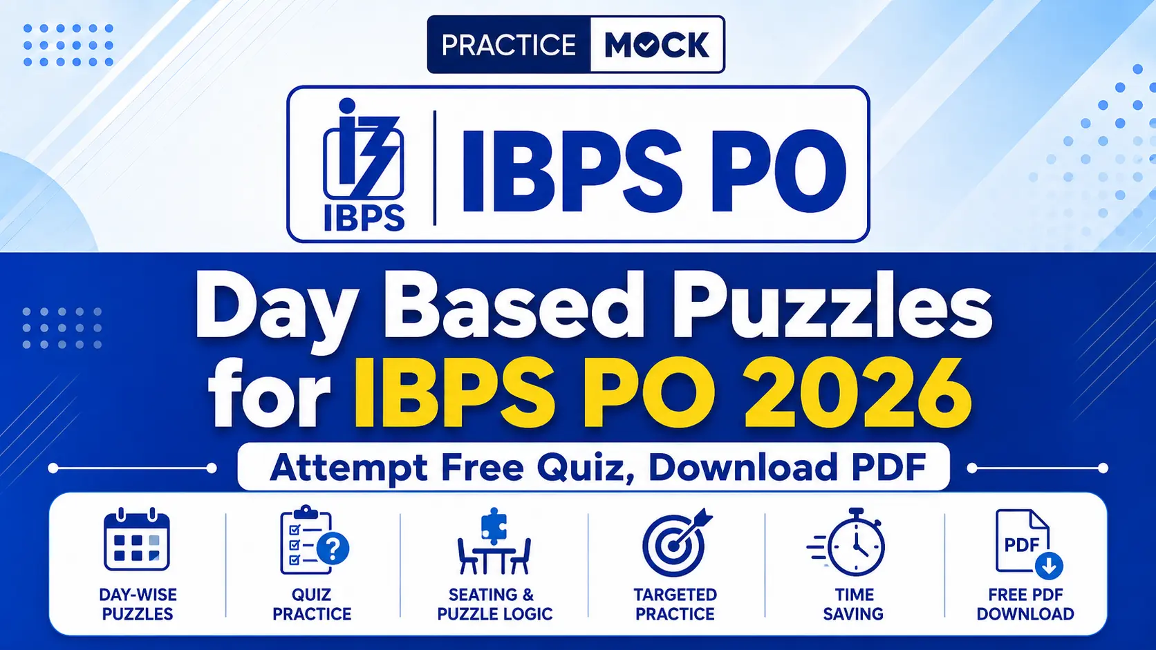 day based puzzles ibps po download pdf