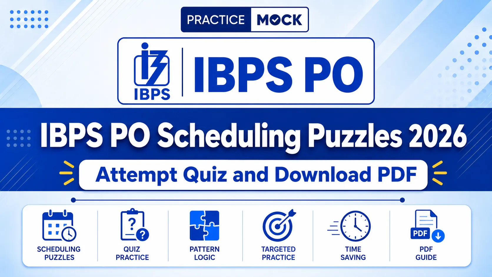 ibps po scheduling puzzles