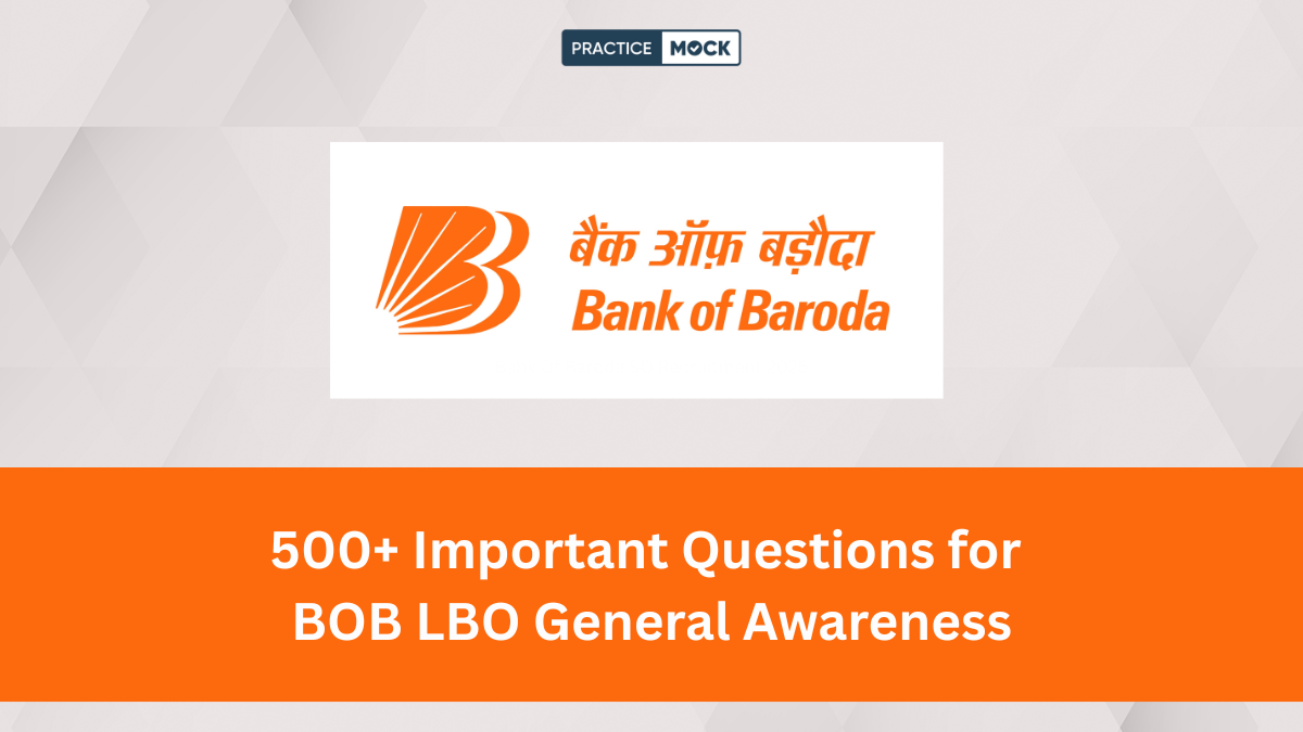 BOB LBO general awareness important questions